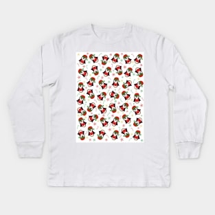 CHRISTMAS Penguin Pattern Kids Long Sleeve T-Shirt